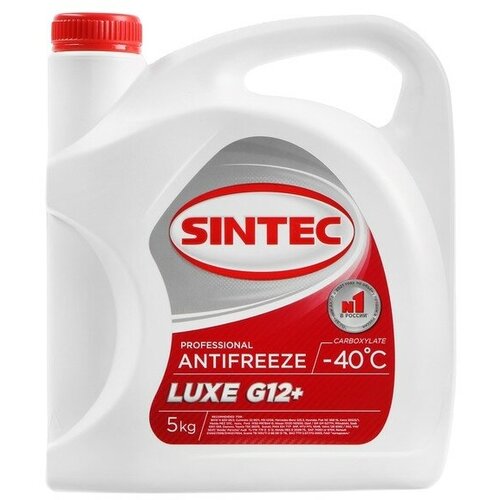 SINTEC Антифриз Sintec Luxe красный G12+, 5 л