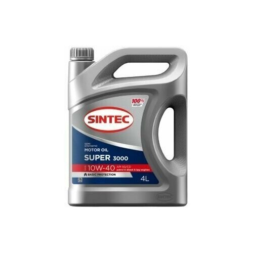 Масло моторное Sintec Super 3000 10w-40 SG/CD (4 л) полусинтетическое