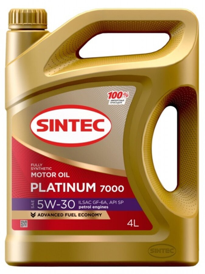 Моторное масло SINTEC PLATINUM 7000 5W-30 GF-6A, 4L