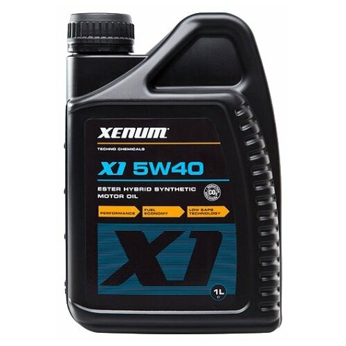 Синтетическое моторное масло с эстерами Xenum X1 5W40 (1 литр)