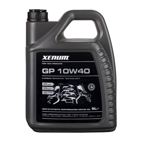 Полусинтетическое моторное масло с графитом XENUM GP 10w40 5 л.