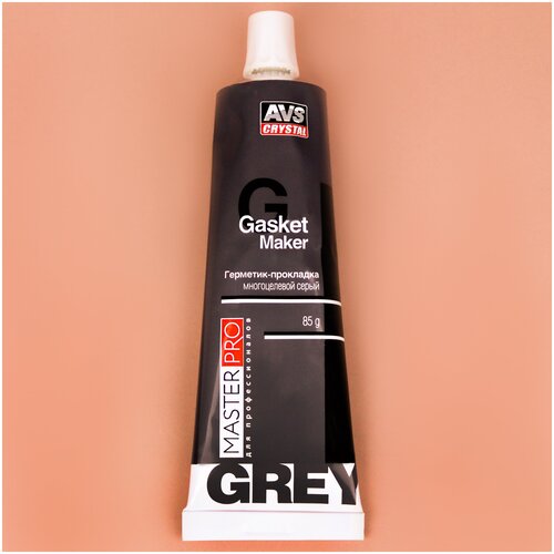 Герметик силиконовый AVS AVK-348 CRYSTAL Gasket Maker MasterPro герметик-прокладка многоцелевой серый 85 гр - A40278S