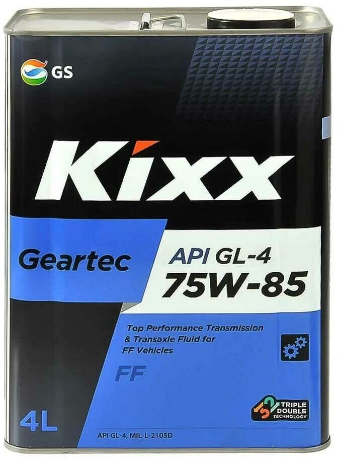 Полусинтетическое трансмиссионное масло KIXX Geartec FF 75W85 GL-4 4л