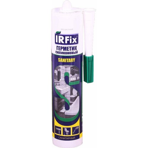Герметик IRFIX силиконовый санитарный бесцветный 310мл