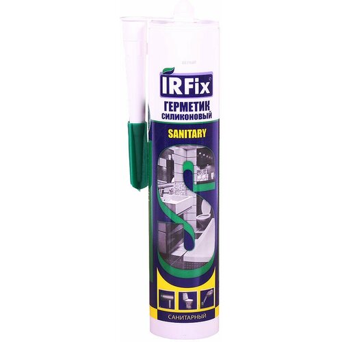 Герметик IRFIX силиконовый санитарный белый 310мл