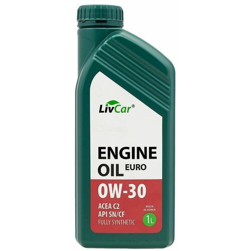 Масло моторное 0W-30 LivCar Engine Oil EURO 0W-30 ACEA C2 API SN/CF (1л)
