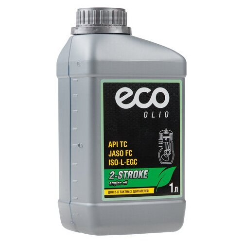 Масло моторное 2-х тактное ECO 1 л ( JASO FC, API TC, ISO-L-EGC,) (OM2-21)