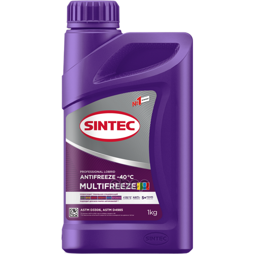 Антифриз Sintec Multifreeze G12 Готовый -40 Фиолетовый 1 Кг 990561 SINTEC арт. 990561