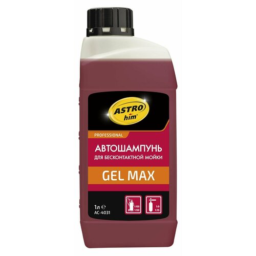 Автохимия ASTROHIM М AC-4031 Автошампунь для бесконтактной мойки GEL MAX, концентрат 1:9-1:15