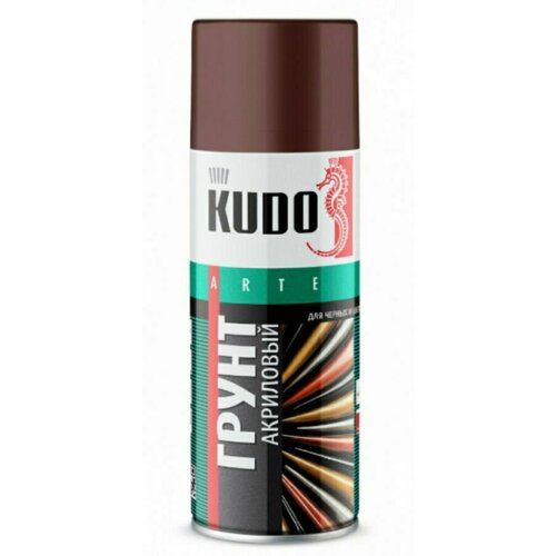 Грунт акриловый по металлу красно-коричневый KUDO KU-2102 520мл