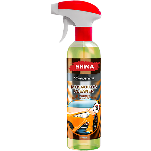 Очиститель кузова автомобиля и стекол от насекомых SHIMA Premium MOSQUITOS CLEANER 500 мл. Art: 4631111103449