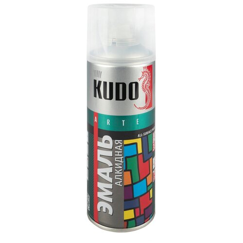 Аэрозольная алкидная краска Kudo KU-1022, 520 мл, охра