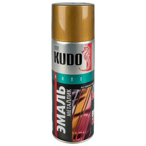 Аэрозольная акриловая краска металлик Kudo KU-1029, 520 мл, бронза