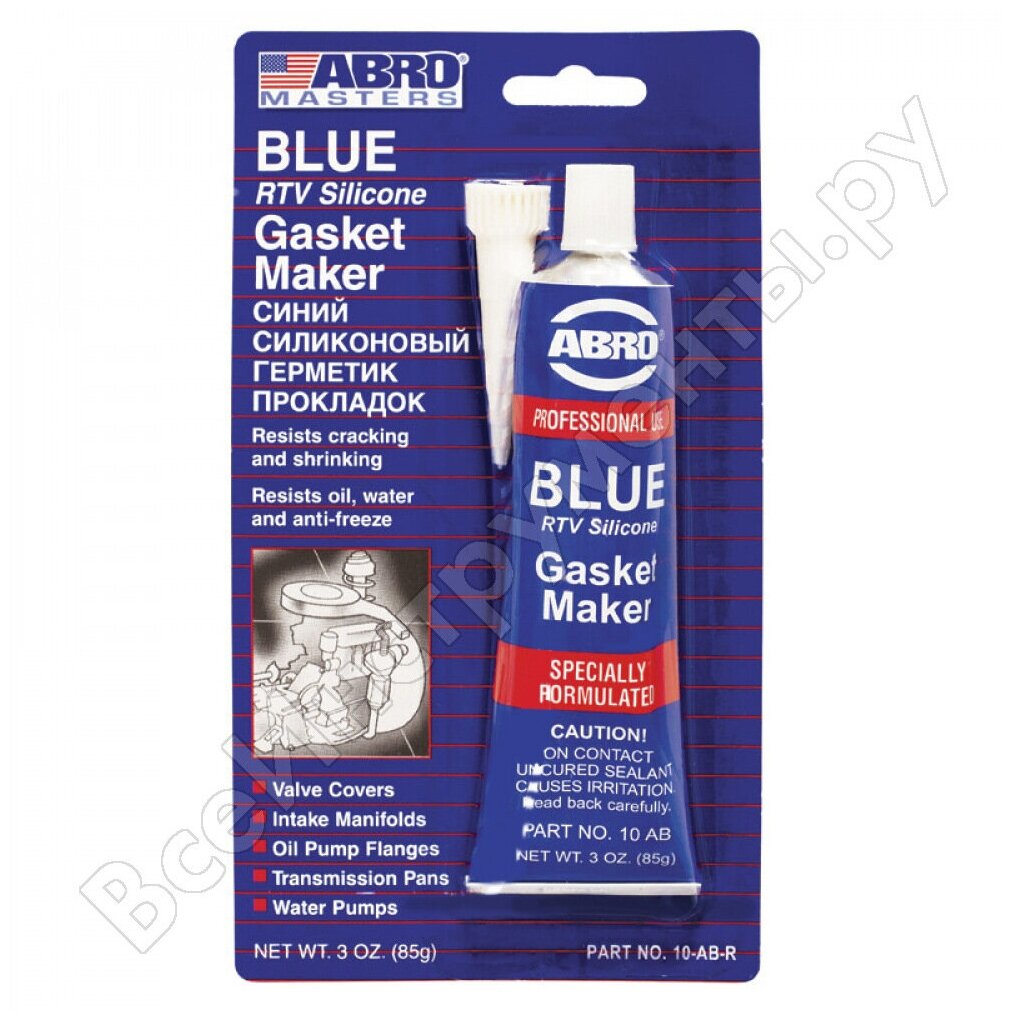 Герметик прокладок синий (США) 85 г Abro Masters (узкий блистер) ABRO 10-AB-CH-R-S ABRO 10-AB-CH-R-S