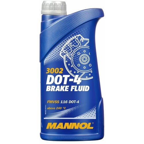 Тормозная жидкость Mannol 3002 DOT-4 Brake fluid 910 гр.