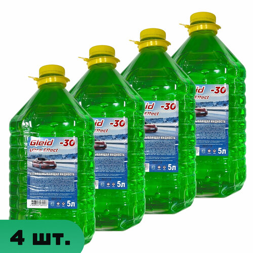 Незамерзающая жидкость для стеклоомывателя -30 зеленая арт. И0813 4 шт