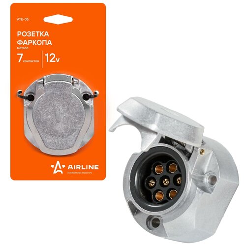 Розетка фаркопа 7 контактов металл AIRLINE AIRLINE - 1