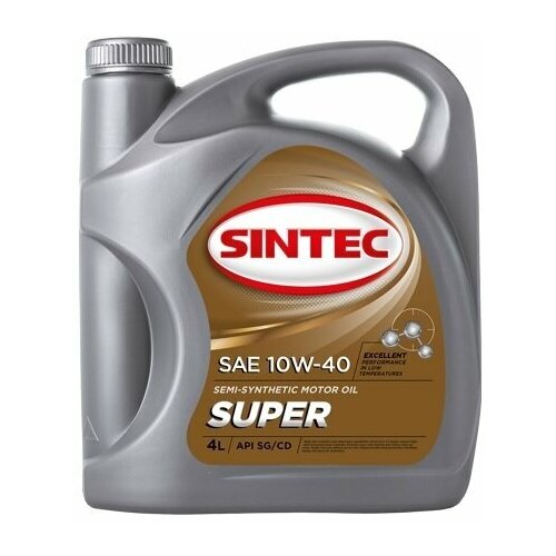 Моторное масло Sintec Super SAE 10W40 API SG/CD 4л