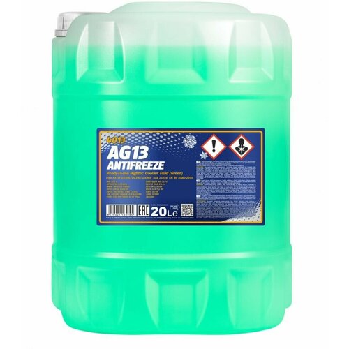 Антифриз/Antifreeze AG13/-40 C Hightec MANNOL (20л) (зеленый) 4013