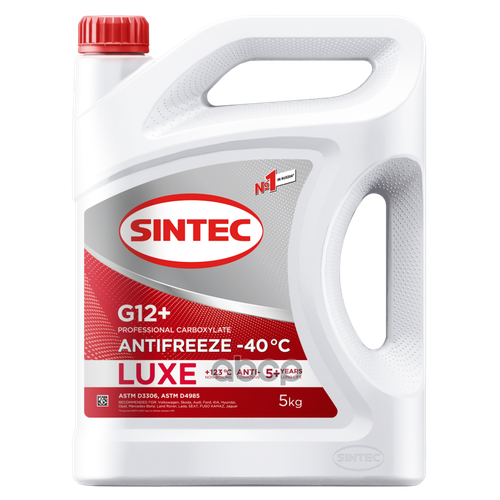 Антифриз Sintec Luxe G12+ Готовый -40 Красный 5 Кг 614503 SINTEC арт. 614503