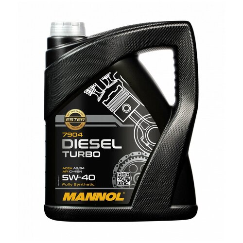 MANNOL Diesel Turbo SAE 5w40 масло моторное синт. (5л) 7904