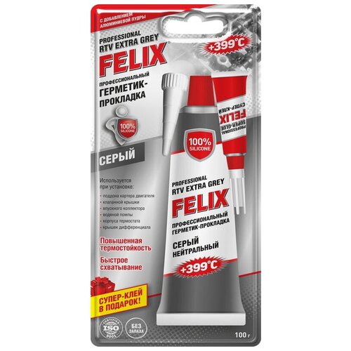 Герметик прокладка Felix серый 100г