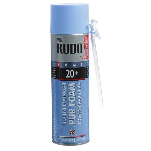 Монтажная пена KUDO HOME20+, адаптерная, всесезонная, выход 20 л, 650 мл./В упаковке шт: 1