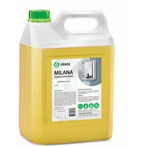 Жидкое крем-мыло Milana Молоко и мед 5 кг