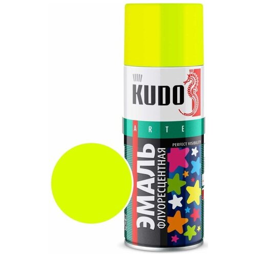 KUDO Эмаль флуоресцентная лимонно-желтая KU-1204