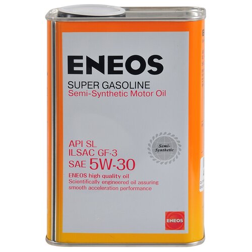 Полусинтетическое моторное масло ENEOS Super Gasoline SL 5W-30, 1 л, 1 шт.