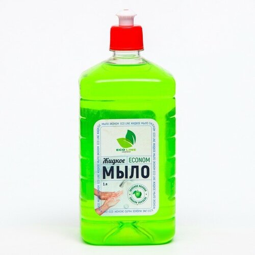 Жидкое мыло "ECONOM" зеленое яблоко 1000 мл 9670174