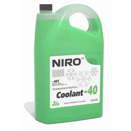 Антифриз TOTACHI NIRO Coolant Green -40C G11 5кг 4589904526817 43205 1шт