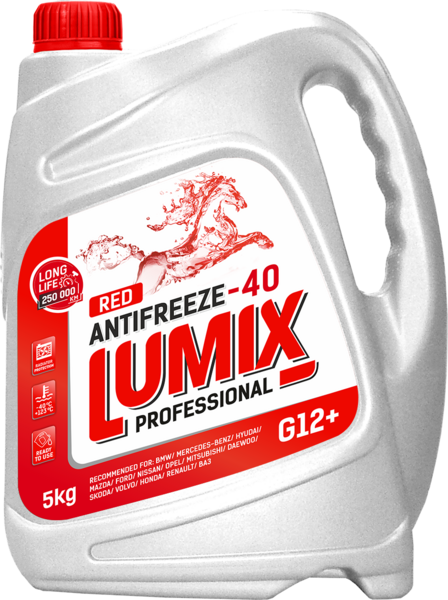 Антифриз Lumix Red красный G12+ 5 кг SINTEC 859004 | цена за 1 шт