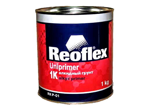 Грунт алкидный (1-комп.) Reoflex антикоррозионный серый (1 кг.) (RX P-01/1000)