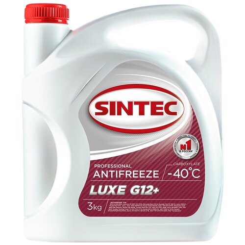Антифриз SINTEC LUXE G12+ -40 5 л, 4 уп.