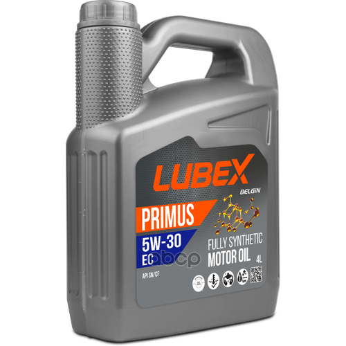 LUBEX L03413100404 LUBEX PRIMUS EC 5W30 (4L)_масло моторное! синт.\API SN, API CF