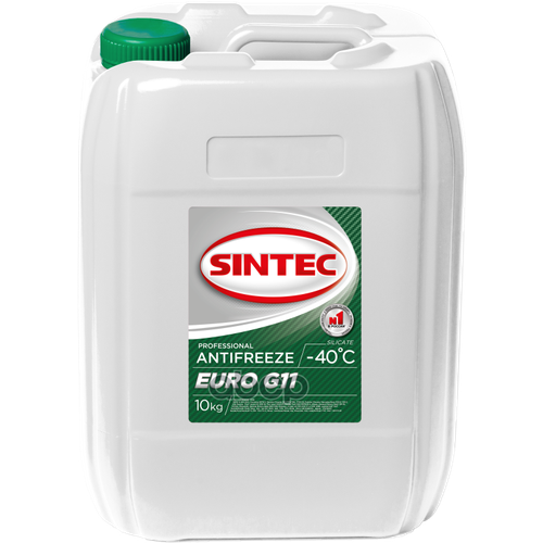 Антифриз Sintec -40G11 Euro Зеленый 10Кг(2Шт/60/28) SINTEC арт. 800516