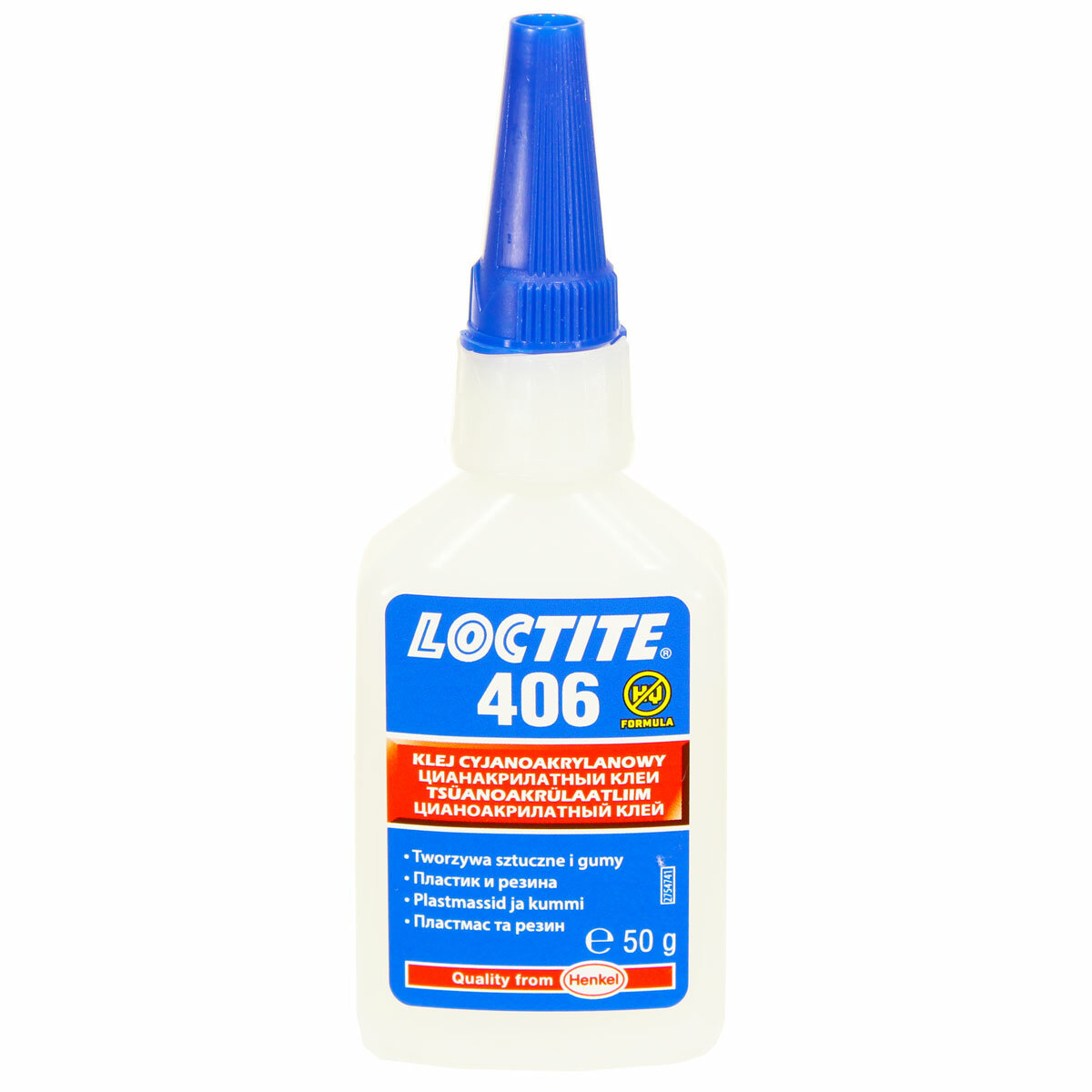 Клей моментальный цианоакрилатный для эластомеров и резины LOCTITE 406 50гр