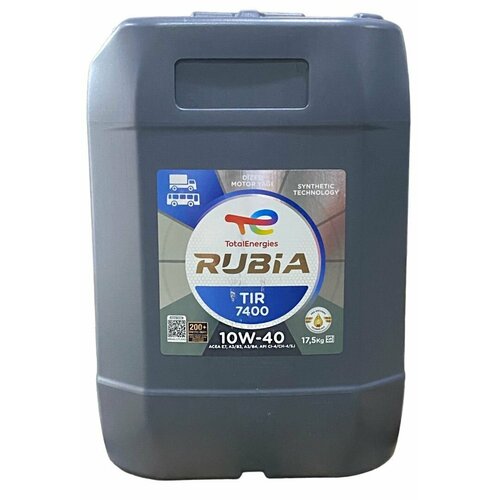 TOTAL Rubia Tir 7400 10W-40 (Polytrafic), 20л