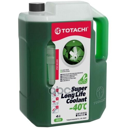 Антифриз Super Llc Green ( -40 C) 4 Л TOTACHI арт. 4589904520532