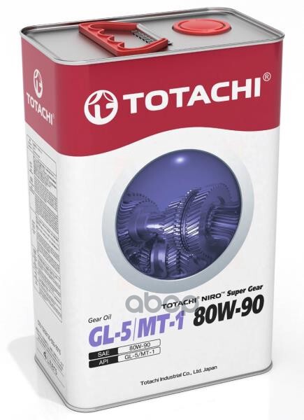 Totachi Niro Super Gear Минерал. Gl-5/Mt-1 80W-90 4Л TOTACHI арт. 60904