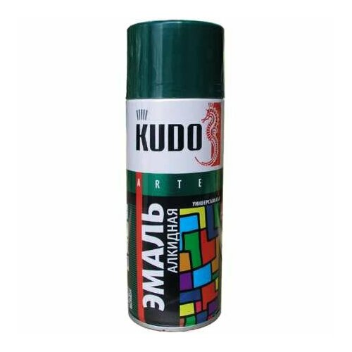 Эмаль Kudo аэрозольная KUDO универсальная, черная матовая 520 мл KU-1102 (1шт) (77168)