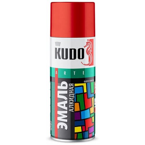 Эмаль KUDO универсальная темно-зеленая, 520 мл
