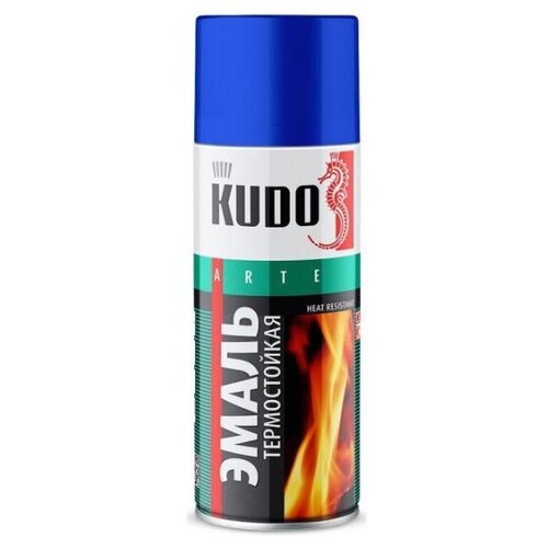 Эмаль термостойкая KUDO серебристая, KU-5001