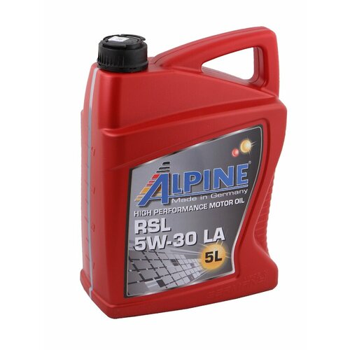 Масло Масло моторное синтетическое Alpine RSL 5W-30LA 5L 0100302