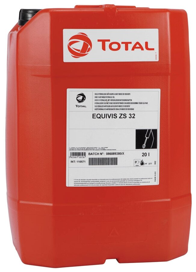 Гидравлическое масло TOTAL EQUIVIS ZS 32