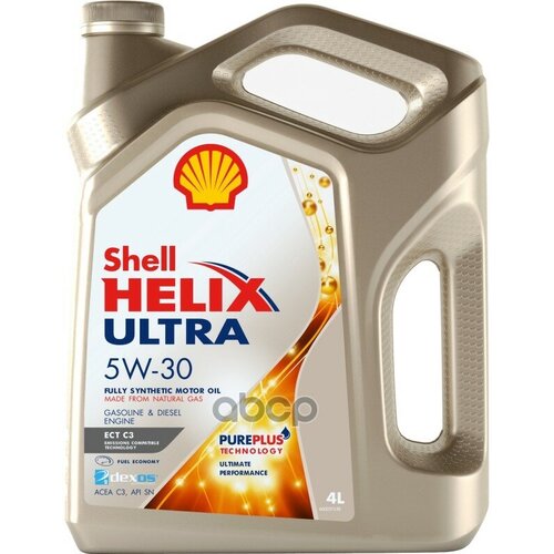Shell Shell Helix Ultra Ect 5W-30 C3, Sn / Масло Моторное Синт. 4Л