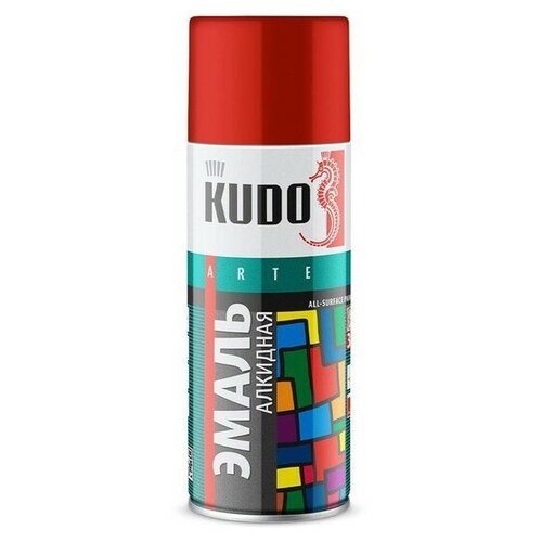 Эмаль универсальная KUDO, KU-1018, Серый, 520мл