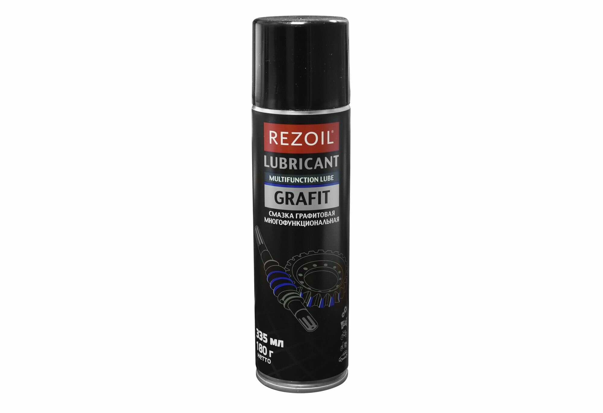 Rezoil графитовая смазка для смазывания узлов трения автомобилей, промышленного оборудования мл/гр 335/180