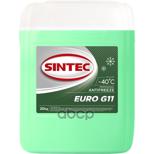 800521 Sintec Антифриз -40 Euro Зеленый (20Кг) SINTEC арт. 800521